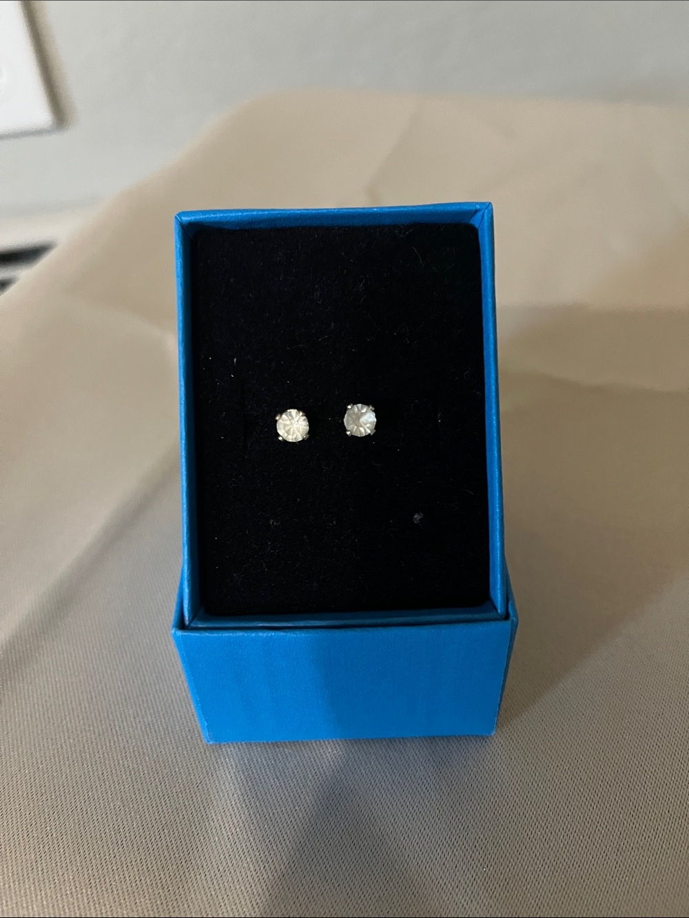 Clear Crystal Stud Earrings